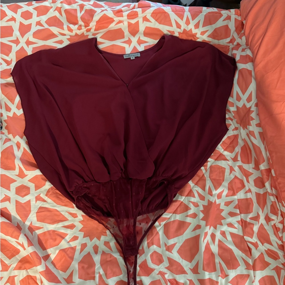 Burgundy Bodysuit